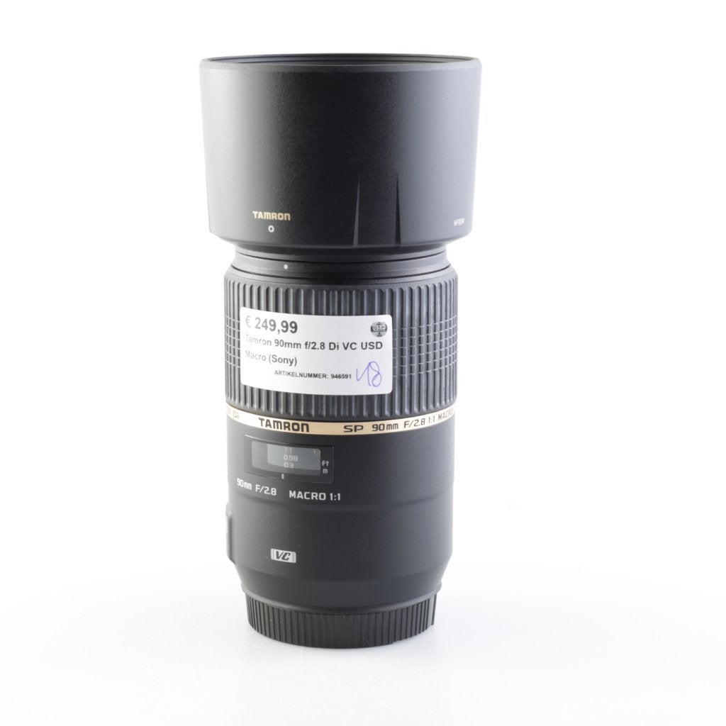 Tamron 90mm f/2.8 Di VC USD Macro (Sony), Audio, Tv en Foto, Fotografie | Lenzen en Objectieven, Tamron, Zo goed als nieuw, Support@tamron.com