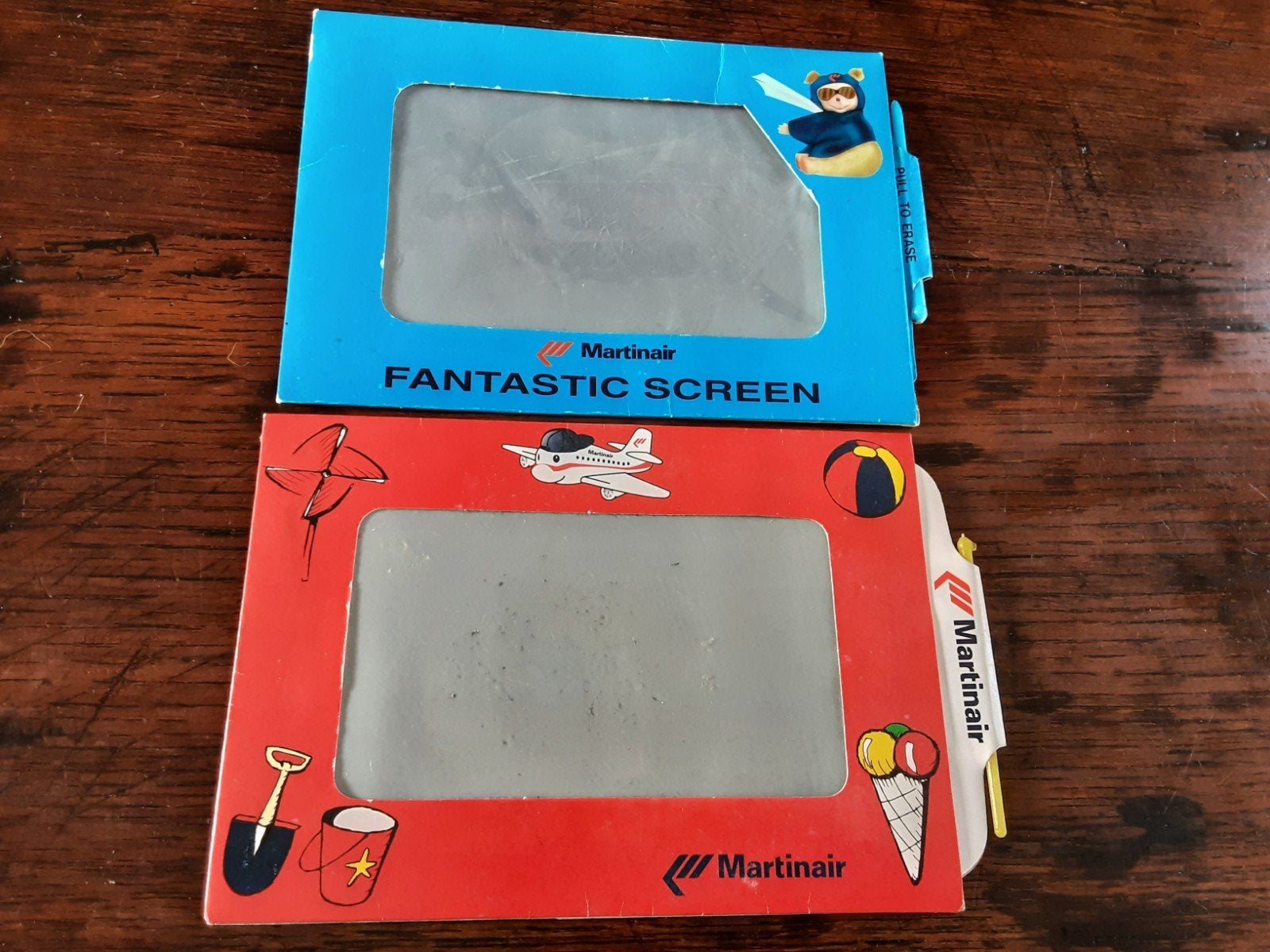 2x Martinair Holland, tover tekenen. Magic screen., Verzamelen, Ophalen of Verzenden, Gebruikt, Overige typen