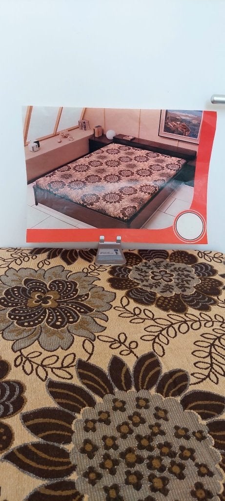 Vintage Plaid & Bed deken sprei 180x250  DDR / Oma Stijl, Huis en Inrichting, Eu, Woondeken, Eu, Met franjes/kwastjes
