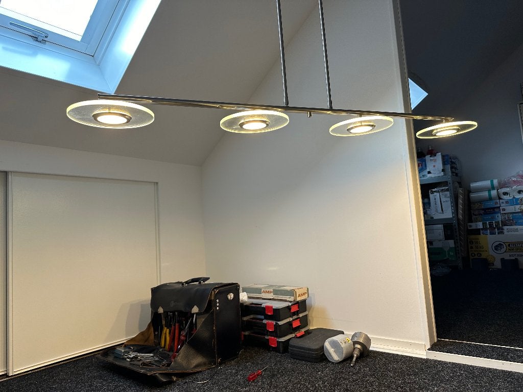 Hanglamp steinhauer, Ophalen, Overige fittingen, Zo goed als nieuw, Glas
