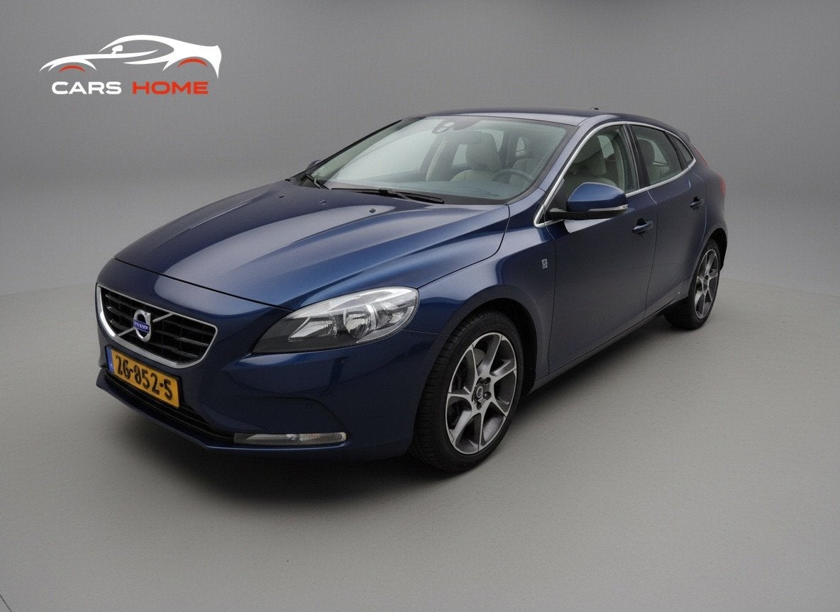 Volvo V40 2.0 D4 Ocean Race|goed onderh|nette staat|automaat, Auto's, Volvo, Euro 6, Blauw, Leder, Diesel