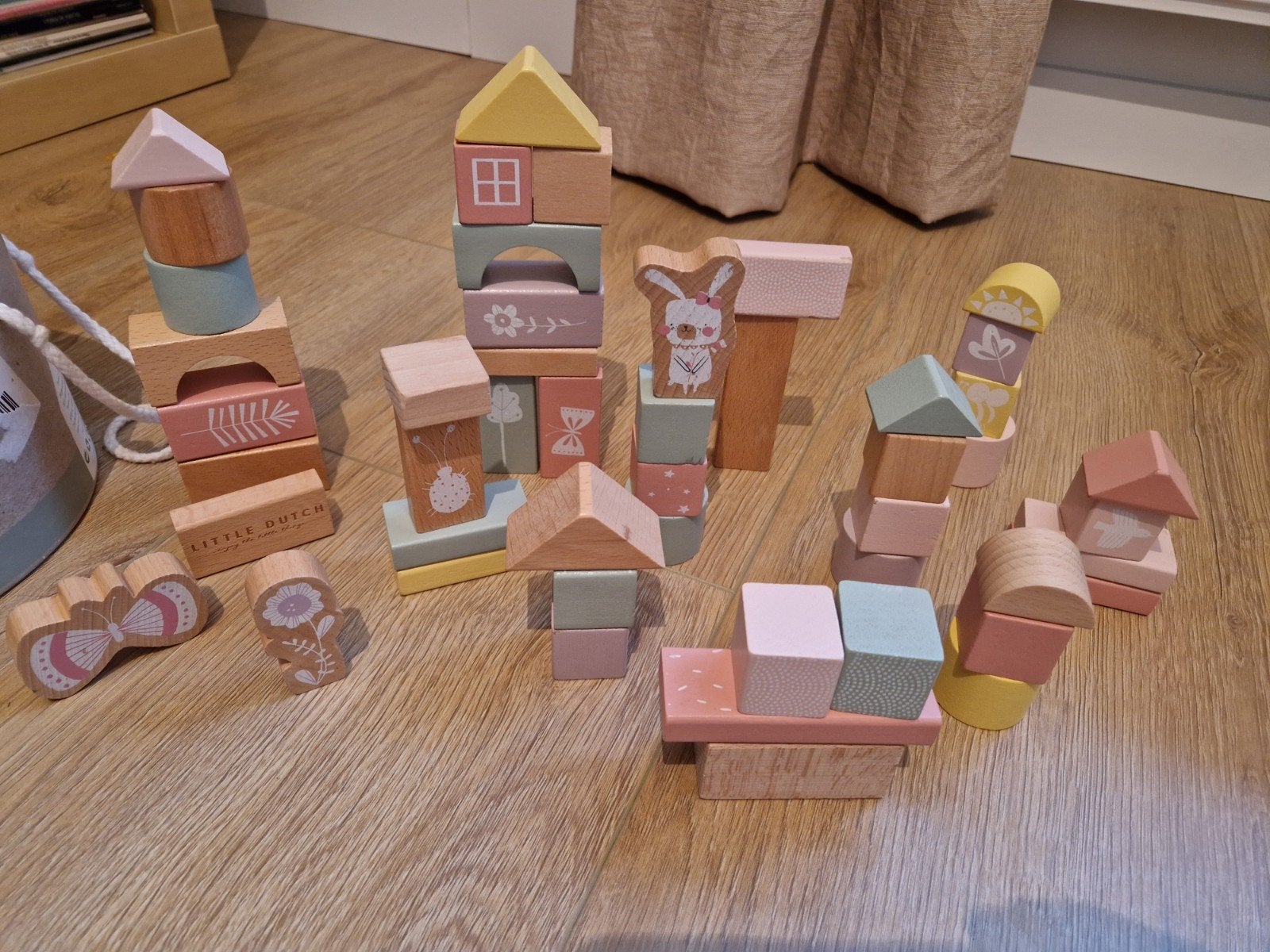 Little Dutch Houten Blokken in Ton, Ophalen of Verzenden, Gebruikt, Overige merken