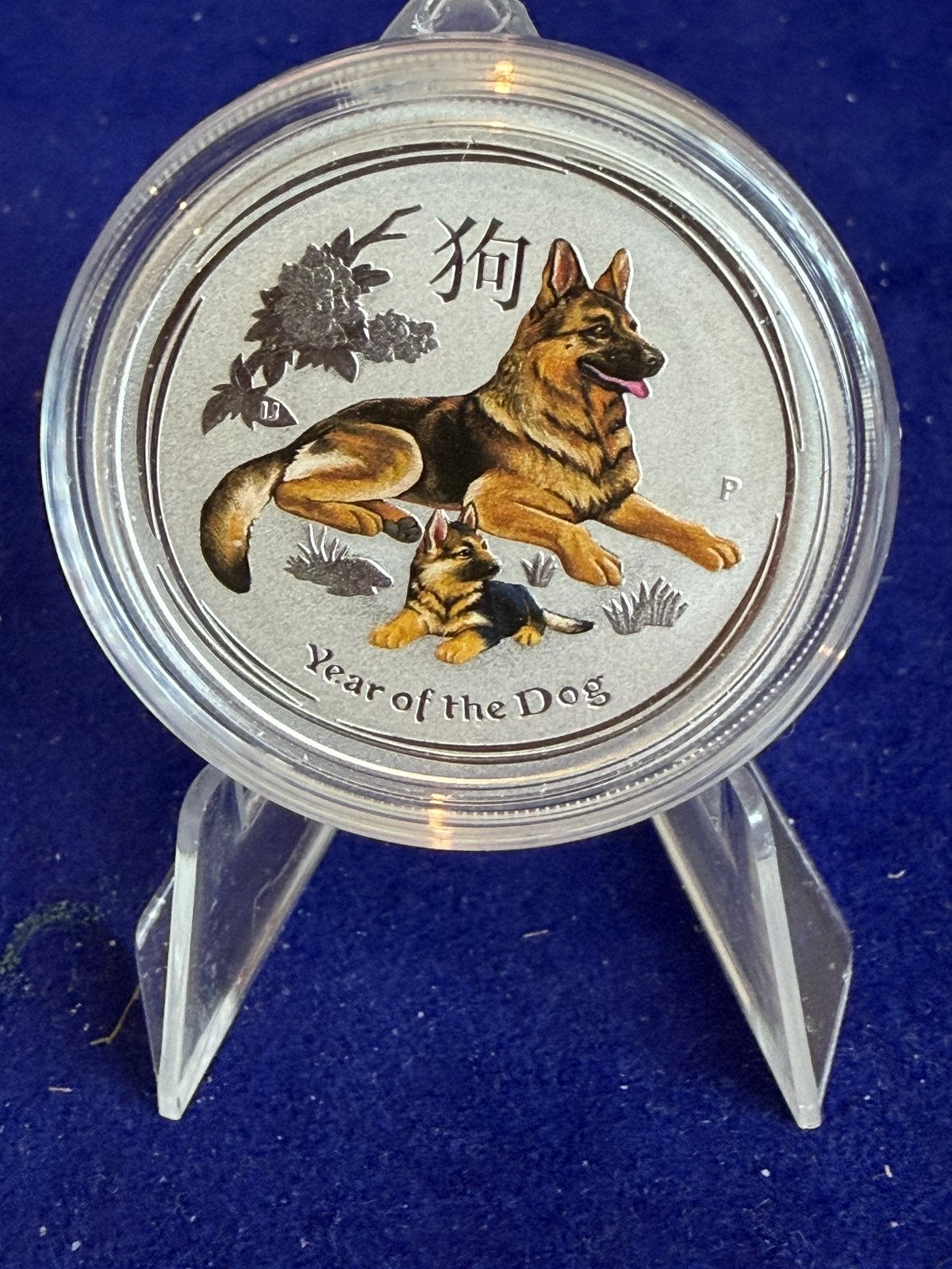 Lunar 2. Dog 2018 in 0,5 oz zilver color, Ophalen of Verzenden, Zilver