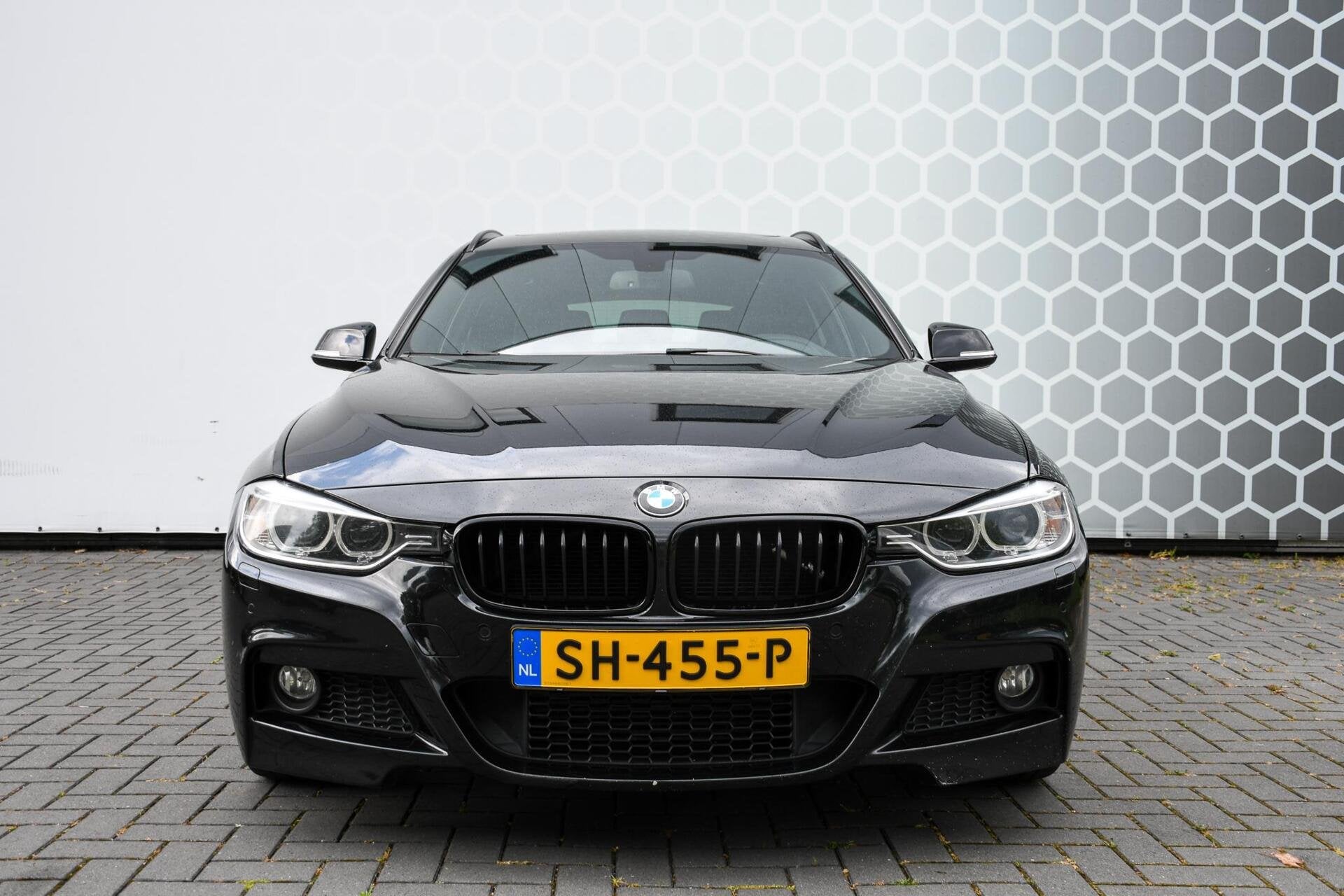 BMW 3-serie Touring 320d M-Pakket Stoelverwarming Leer 184PK, Auto's, BMW, Achterwielaandrijving, Zwart, 4 cilinders, Zwart