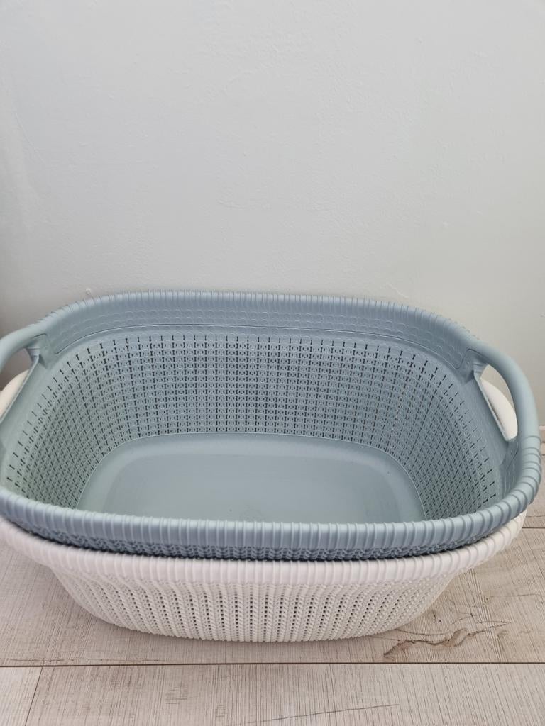 Wasmand, wit 7,50, Ophalen of Verzenden