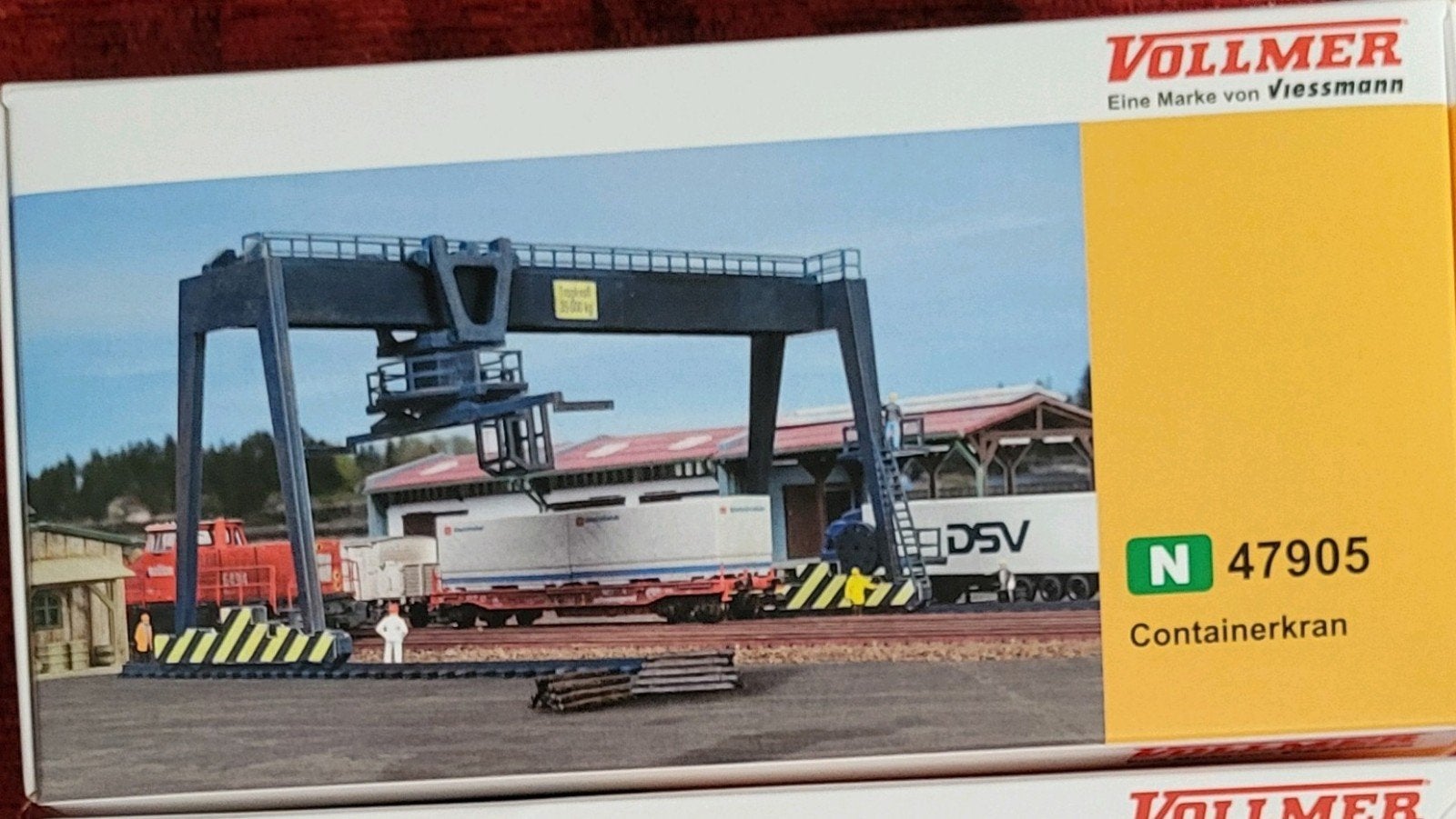Vollmer Containerkraan 47905, Hobby en Vrije tijd, Ophalen of Verzenden, Nieuw, Brug, Tunnel of Gebouw, Overige merken
