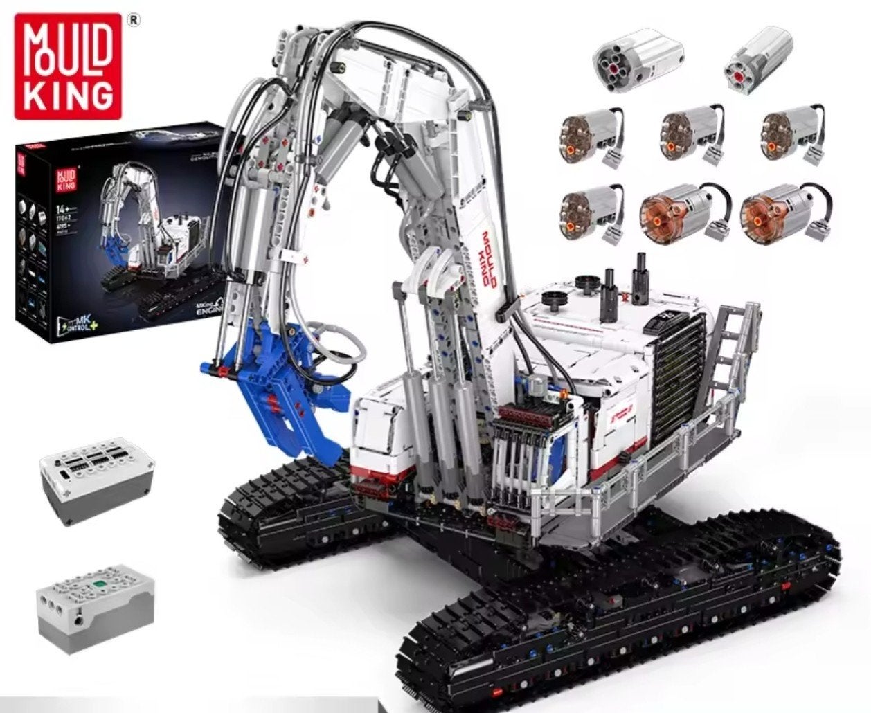NIEUWE Mould King 17062 "Lego" Technic Kraan Graafmachine, Ophalen of Verzenden, Nieuw, Overige merken