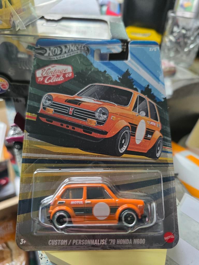 Hot Wheels Custom '70 Honda N600 Silver Series, Ophalen of Verzenden, Matel, Onbekend, Onbekend