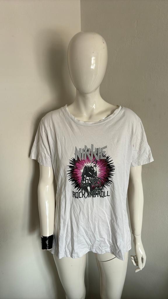 Nikkie t-shirt maat L, Kleding | Dames, T-shirts, Ophalen of Verzenden, Zo goed als nieuw, Zwart, Korte mouw