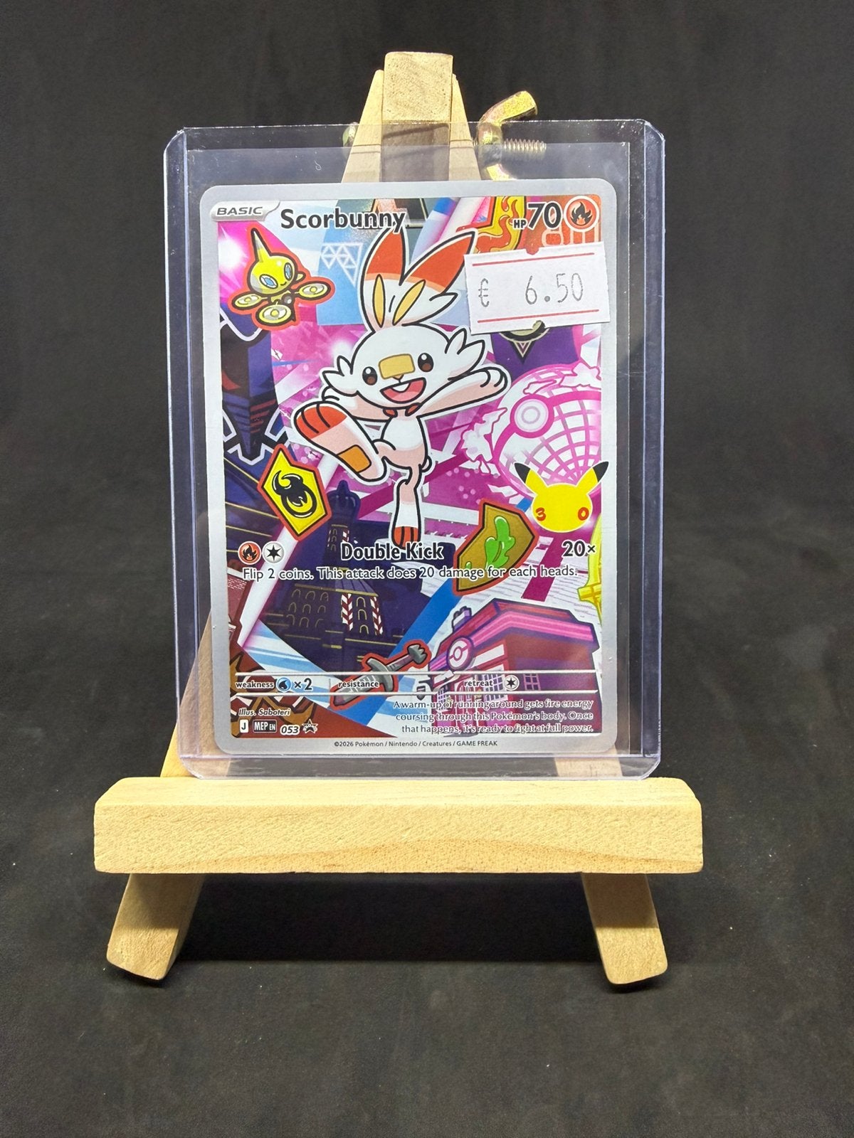 Scorbunny mep 053 nm/nm, Ophalen of Verzenden, Zo goed als nieuw