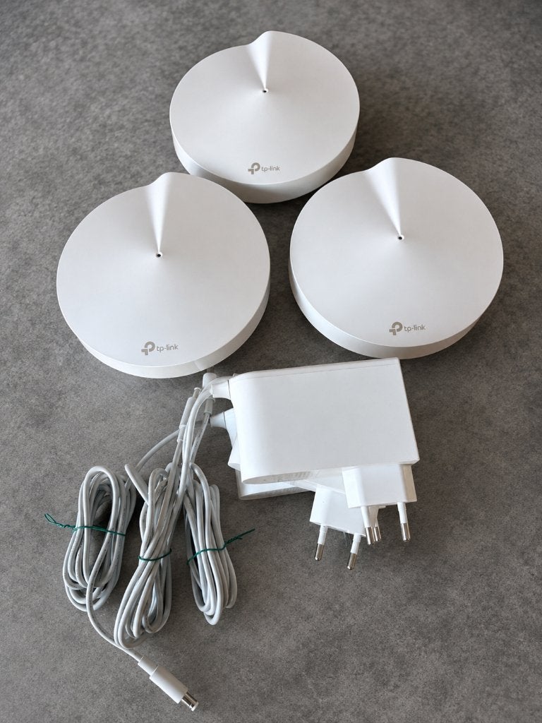 TP-Link Deco M9 plus 3 stuks, Ophalen of Verzenden, Zo goed als nieuw, TP-Link Deco