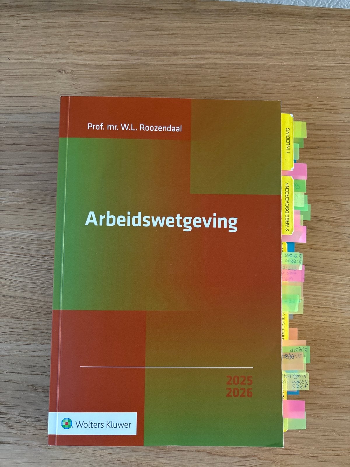 Arbeidswetgeving 2025/2026 - Prof. mr. W.L. Roozendaal, Ophalen of Verzenden, Gamma, Gelezen, HBO