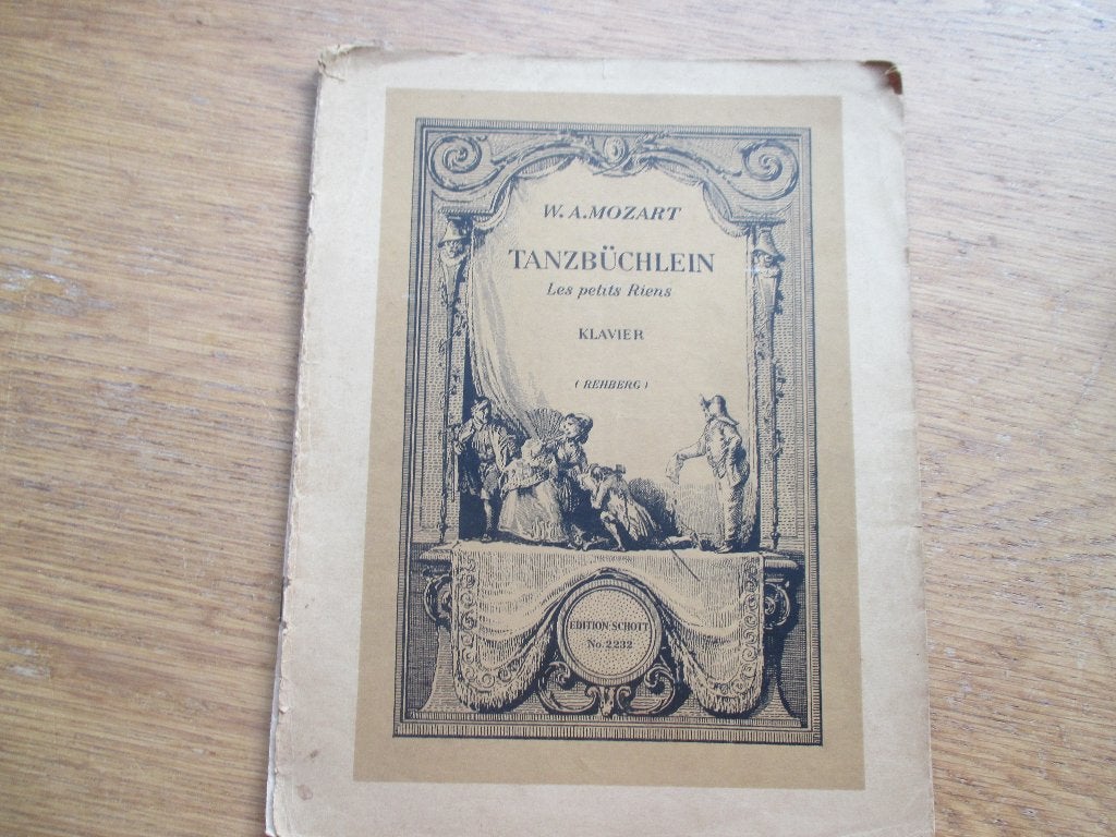 Mozart - Tanzbüchlein Les petits Riens - Pianomuziek, Muziek en Instrumenten, Bladmuziek, Gebruikt, Klassiek, Ophalen of Verzenden