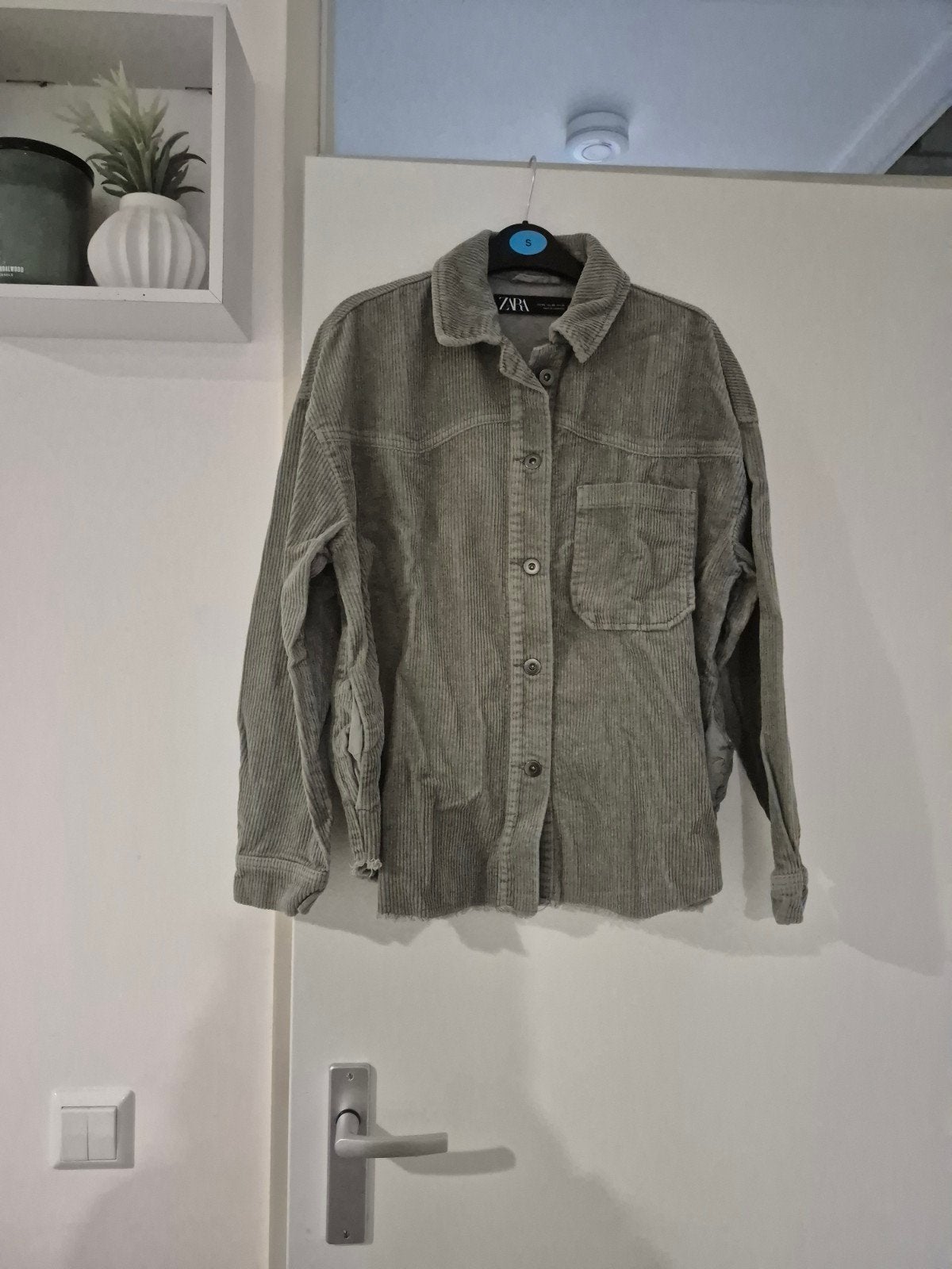 Zara oversized corduroy overhemd/jasje, Maat 38/40 (M), Zara, Ophalen of Verzenden, Grijs