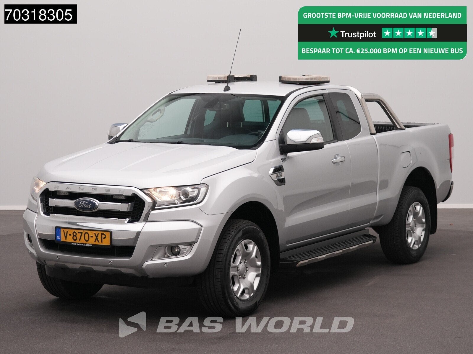 Ford Ranger 160PK 2.2 TDCi Automaat Limited Supercab Trekhaa, Auto's, Ford, Automaat, Stof, Gebruikt, 4 cilinders