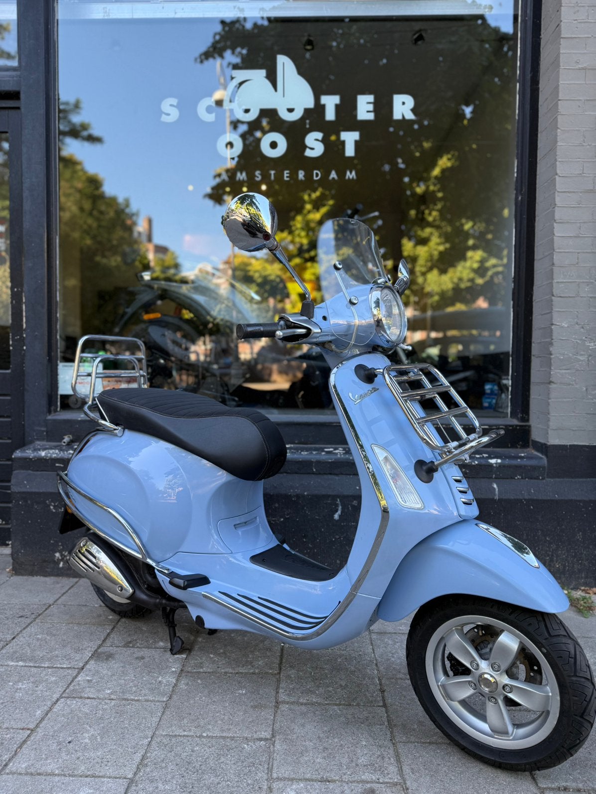 Vespa Primavera 45km brom 2017 4t2v, Fietsen en Brommers, Scooters | Vespa, Ophalen, Overige modellen, Maximaal 45 km/u, Zo goed als nieuw