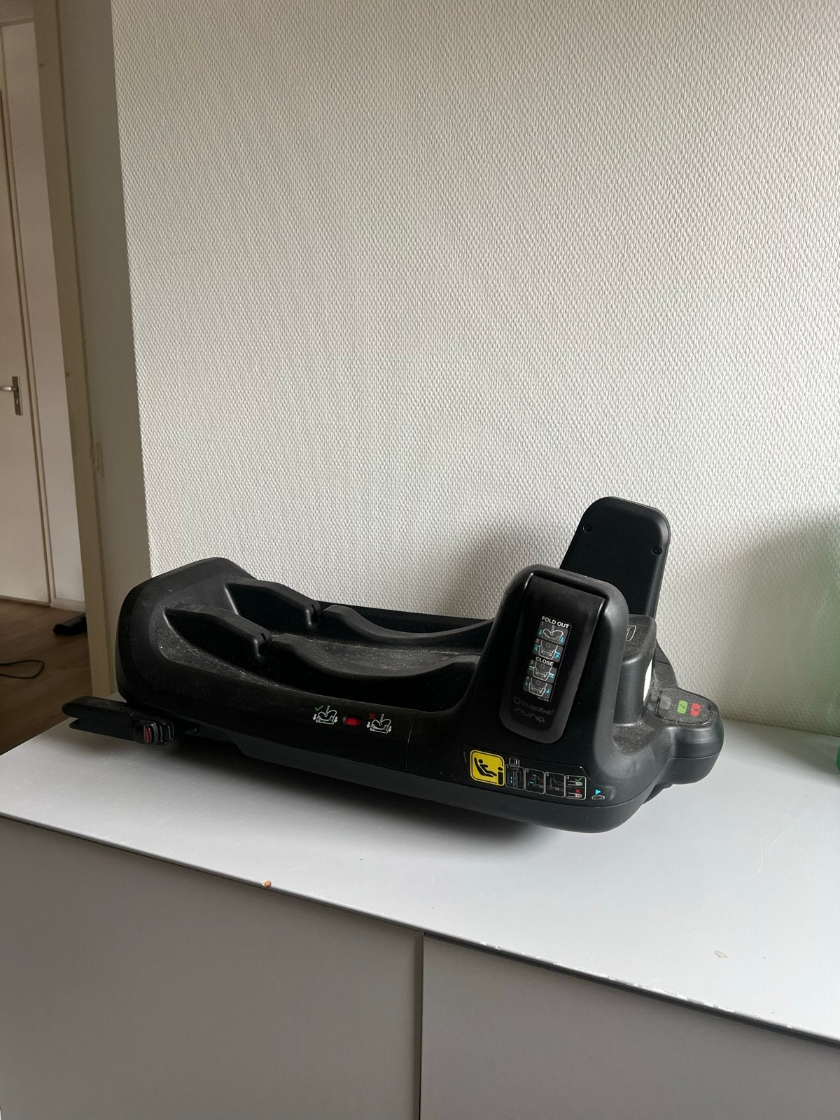 Nuna autostoel met Isofix base, Gebruikt, Zijbescherming, Isofix, 0 t/m 13 kg