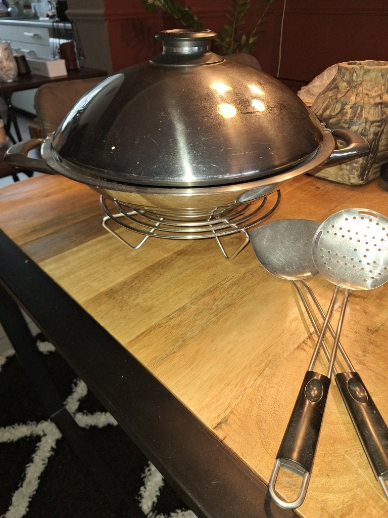AMC wok, Ophalen, Gebruikt, Rvs, Keramische plaat