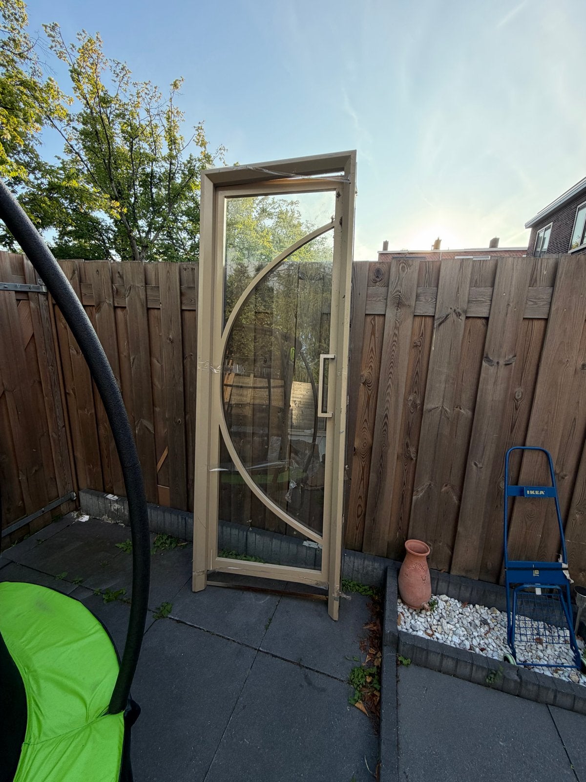 Glazen deur, Doe-het-zelf en Verbouw, Ophalen, Gebruikt, 80 tot 100 cm, Binnendeur