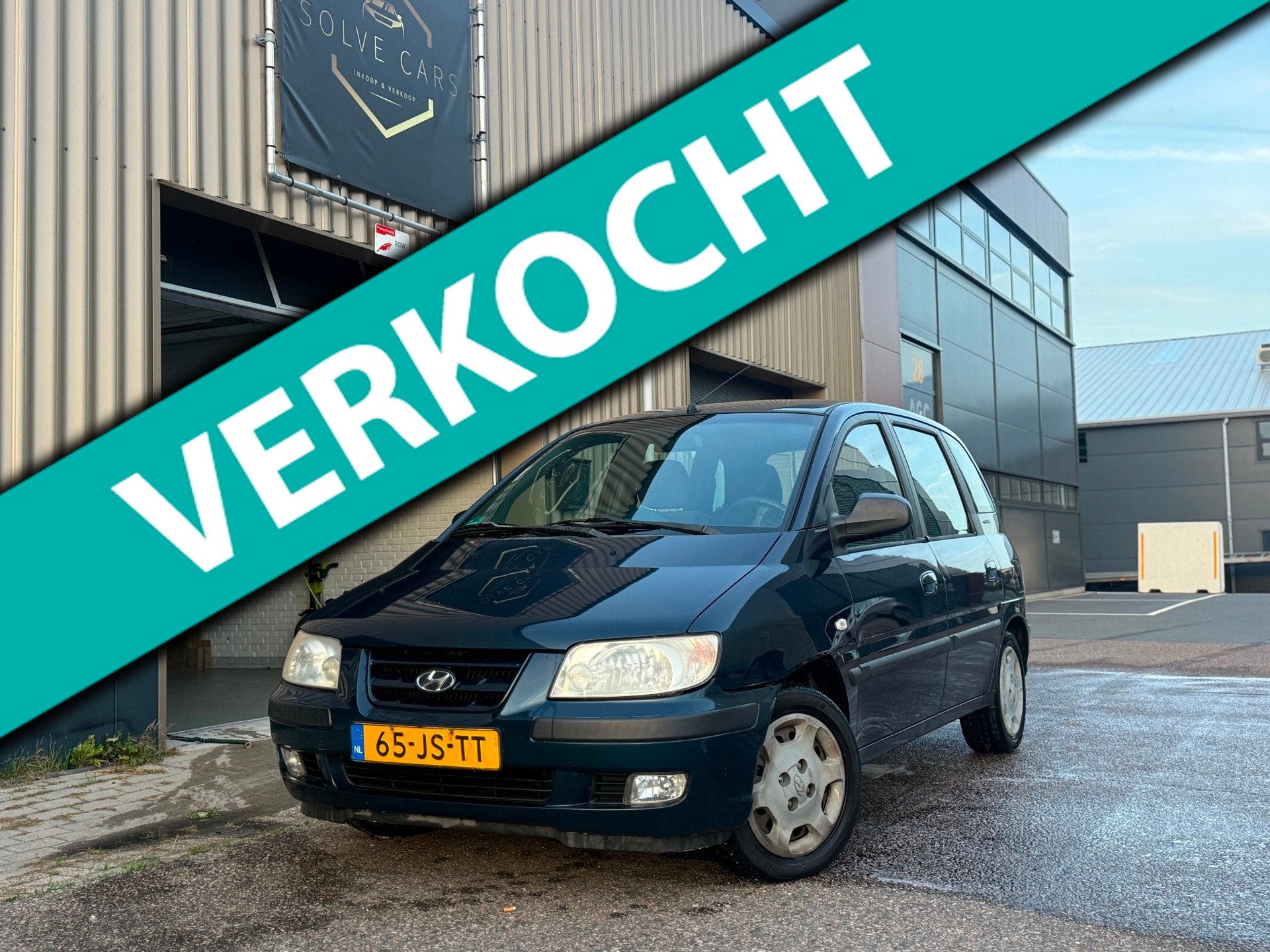 Hyundai Matrix 1.8i GLS Automaat, Auto's, Matrix, Gebruikt, 4 cilinders, Blauw