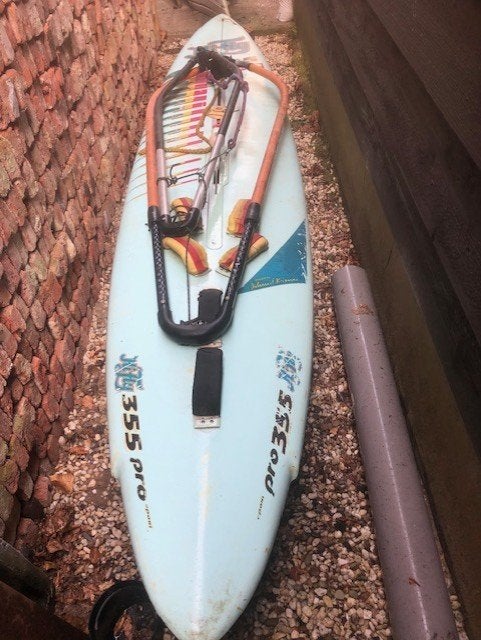 Surfplank, Watersport en Boten, Windsurfen, Overige merken, Gebruikt, Ophalen of Verzenden, Met mast