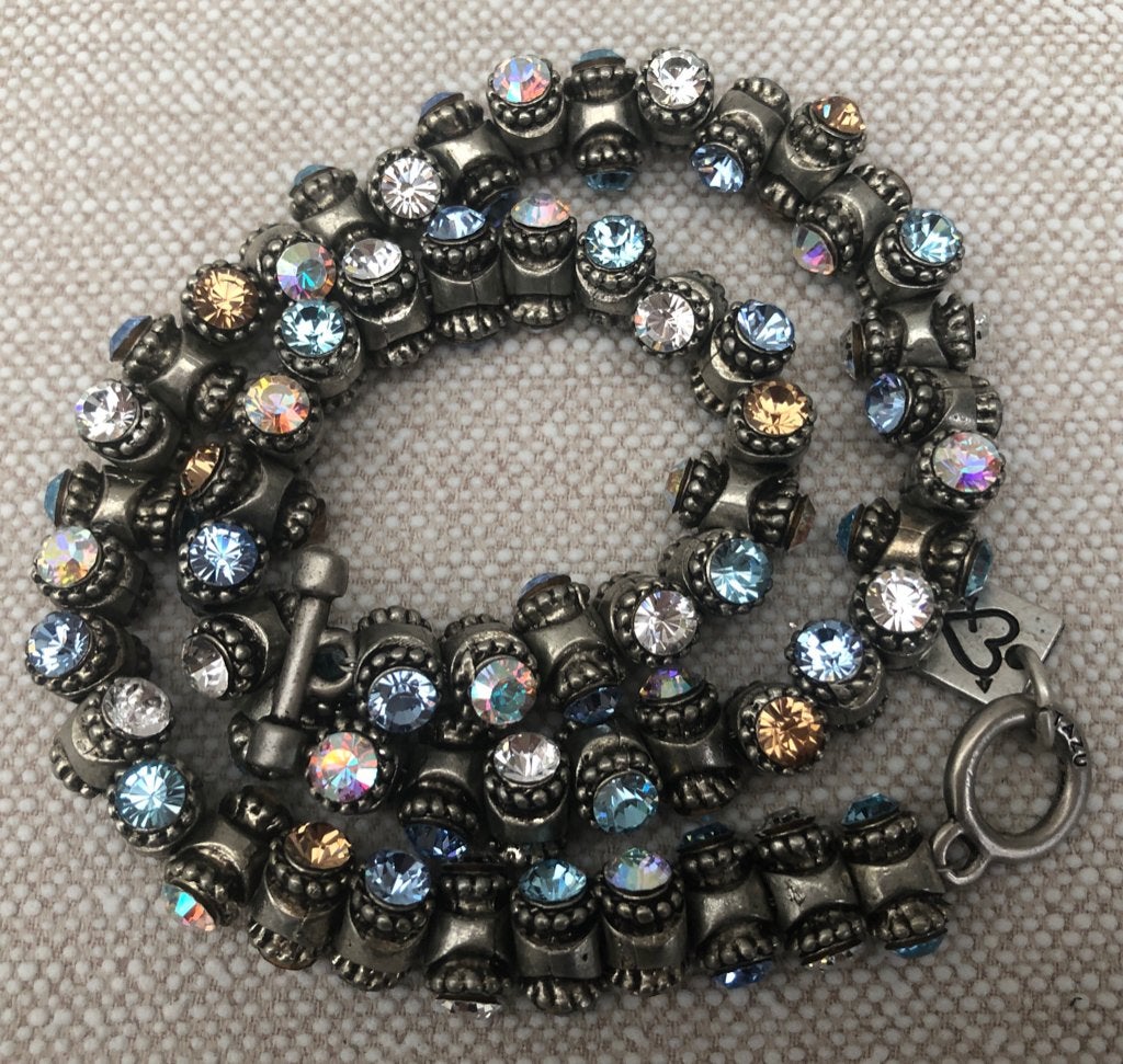 Otazu Vintage Barrel Multicor ketting, Overige materialen, Gebruikt, Overige kleuren, Met kristal
