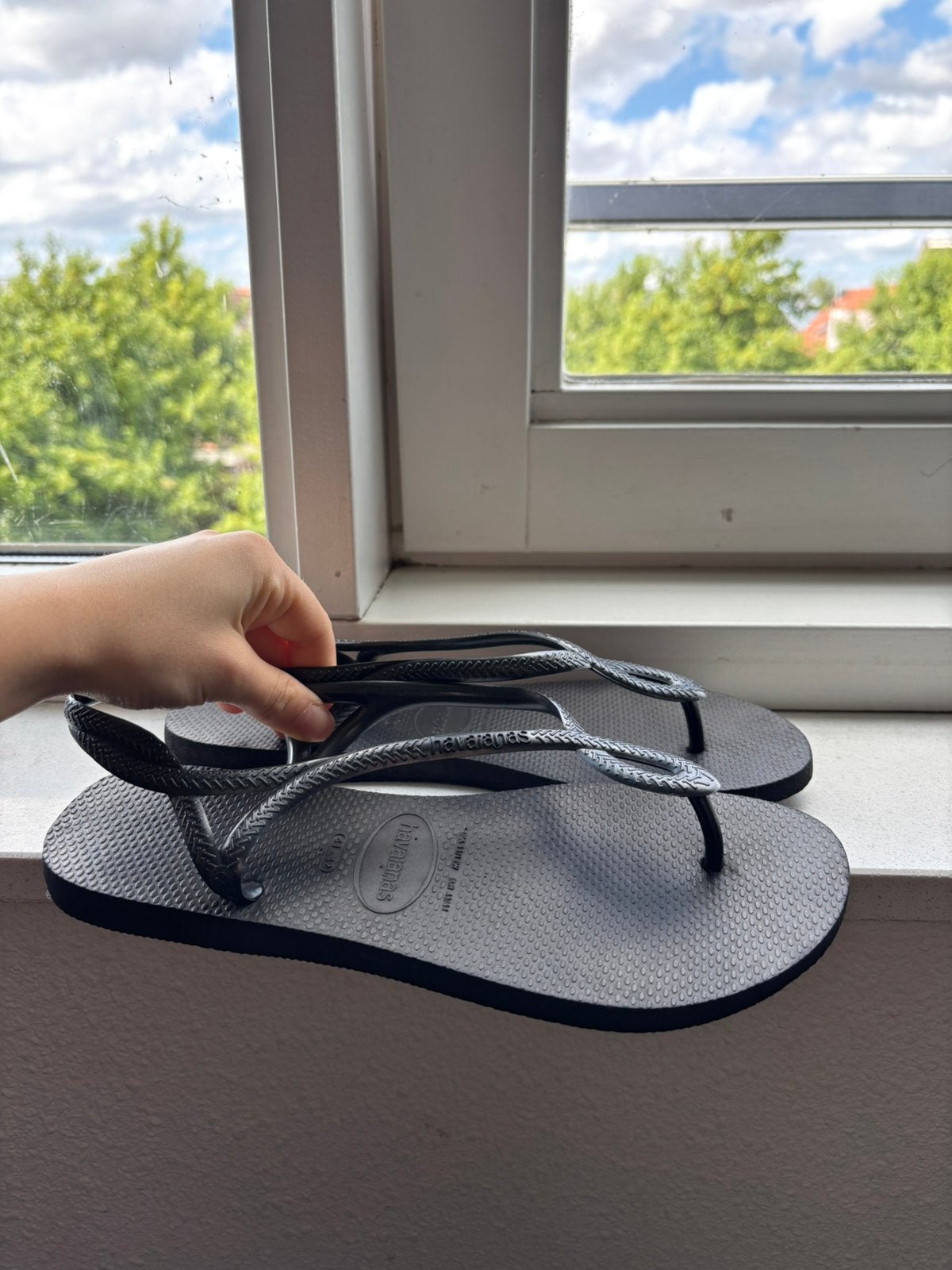 Havaianas, Slippers, Verzenden, Zwart, Zo goed als nieuw