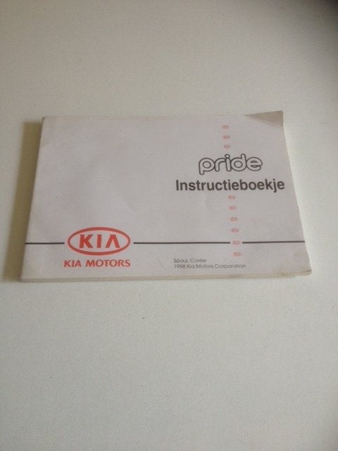 Kia Pride      Instructieboekje     1998     NL, Ophalen of Verzenden