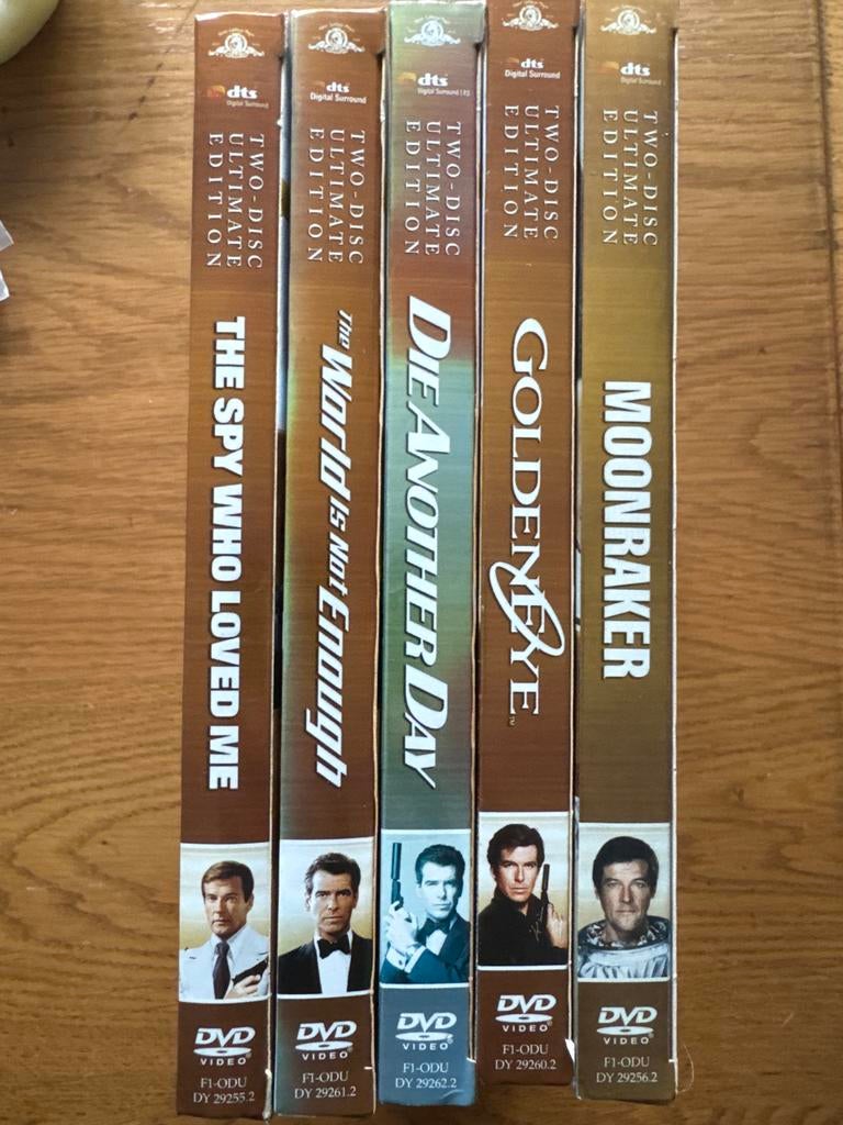 James Bond DVD Collectie - 5 Films Ultimate Edition, Gebruikt, Boxset, Actiethriller, Ophalen of Verzenden