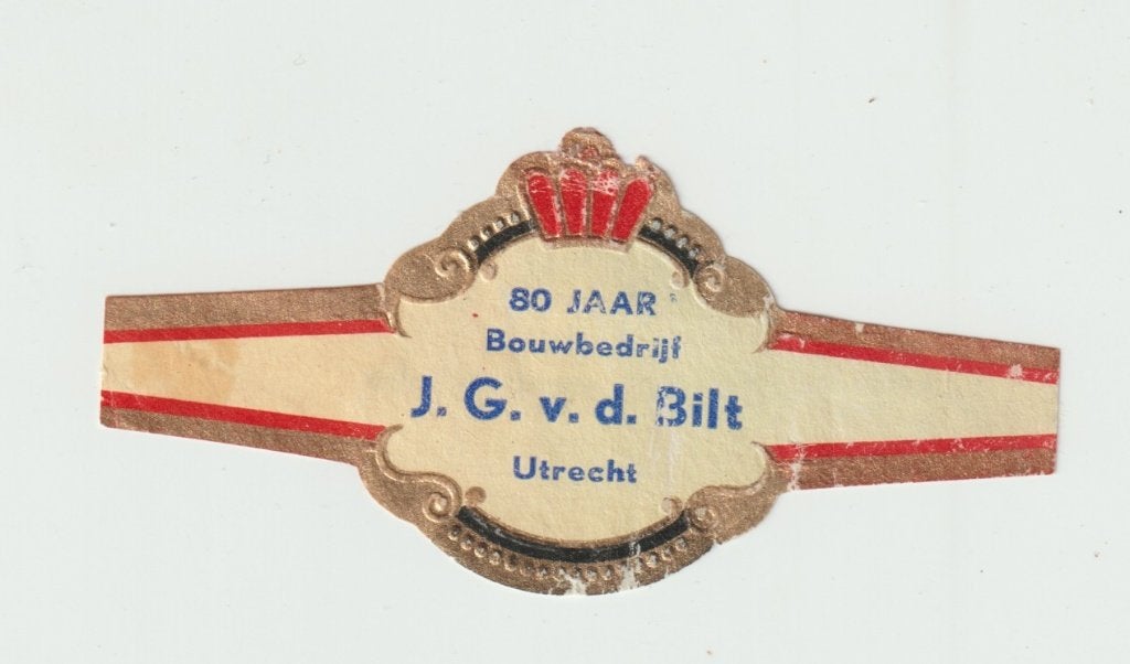 reclamen no 163  v.d.bilt  utrecht, Ophalen of Verzenden, Luciferdoosjes of -merken