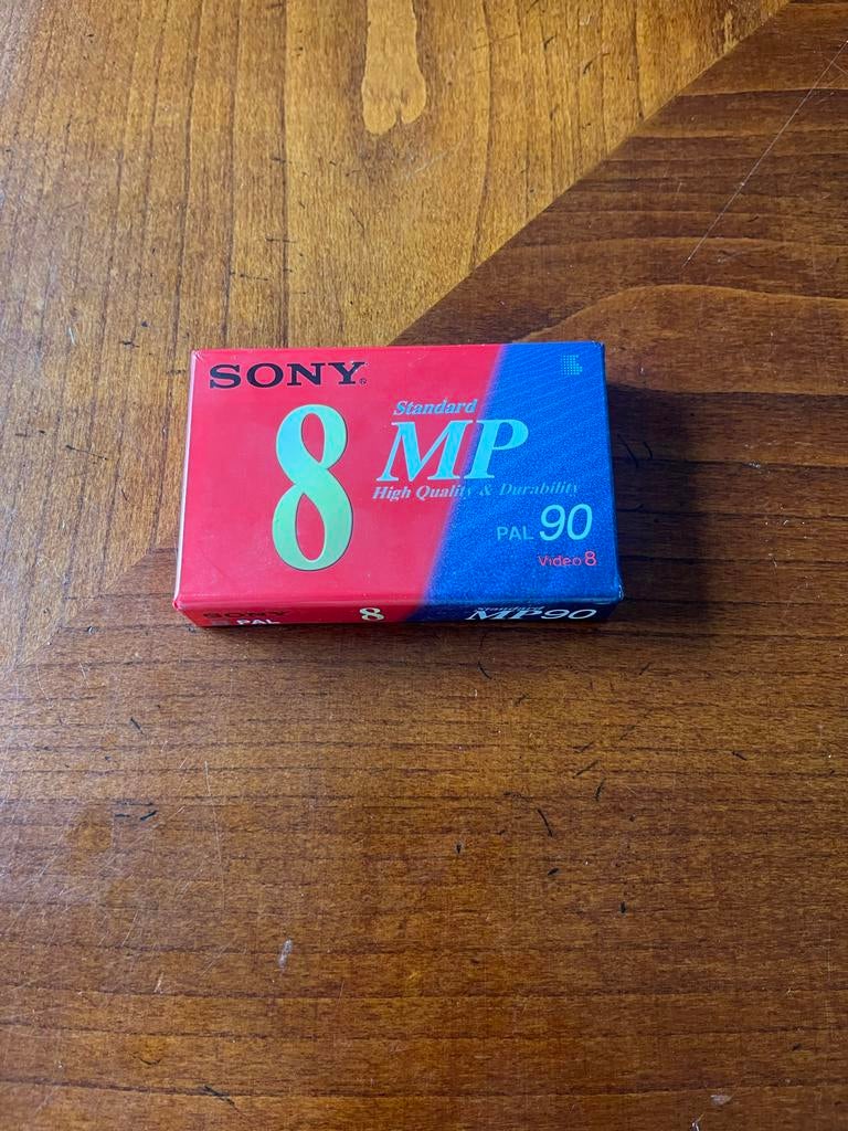 Sony Video 8 MP90 PAL Videoband - Nieuw in verpakking, Ophalen of Verzenden, Nieuw, Videoband