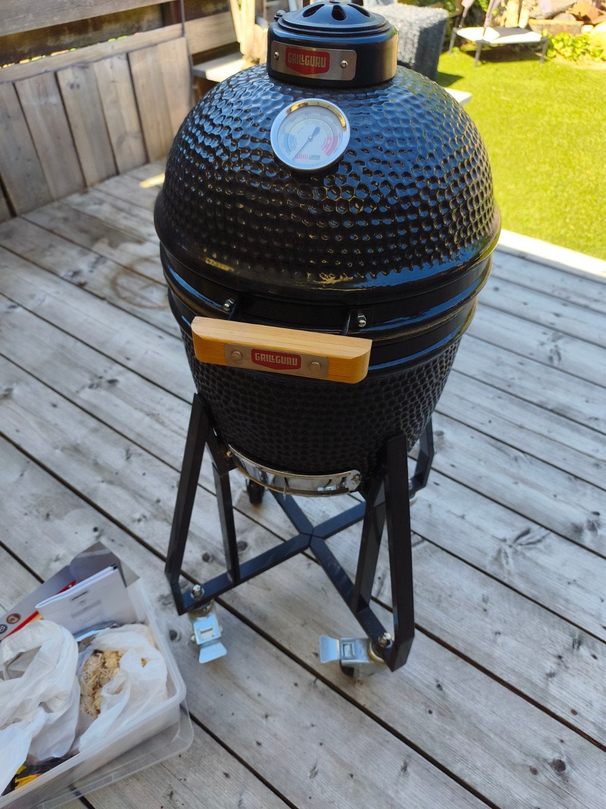 Grill Guru Compact Kamado BBQ - Zo goed als nieuw, Ophalen, Zo goed als nieuw, Grill Guru