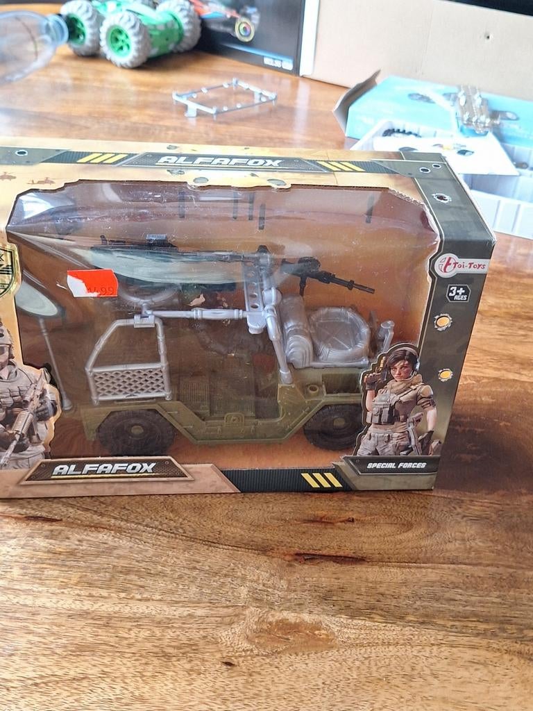 ALFAFOX Special Forces Speelgoed Jeep met Accessoires, Ophalen, Zo goed als nieuw