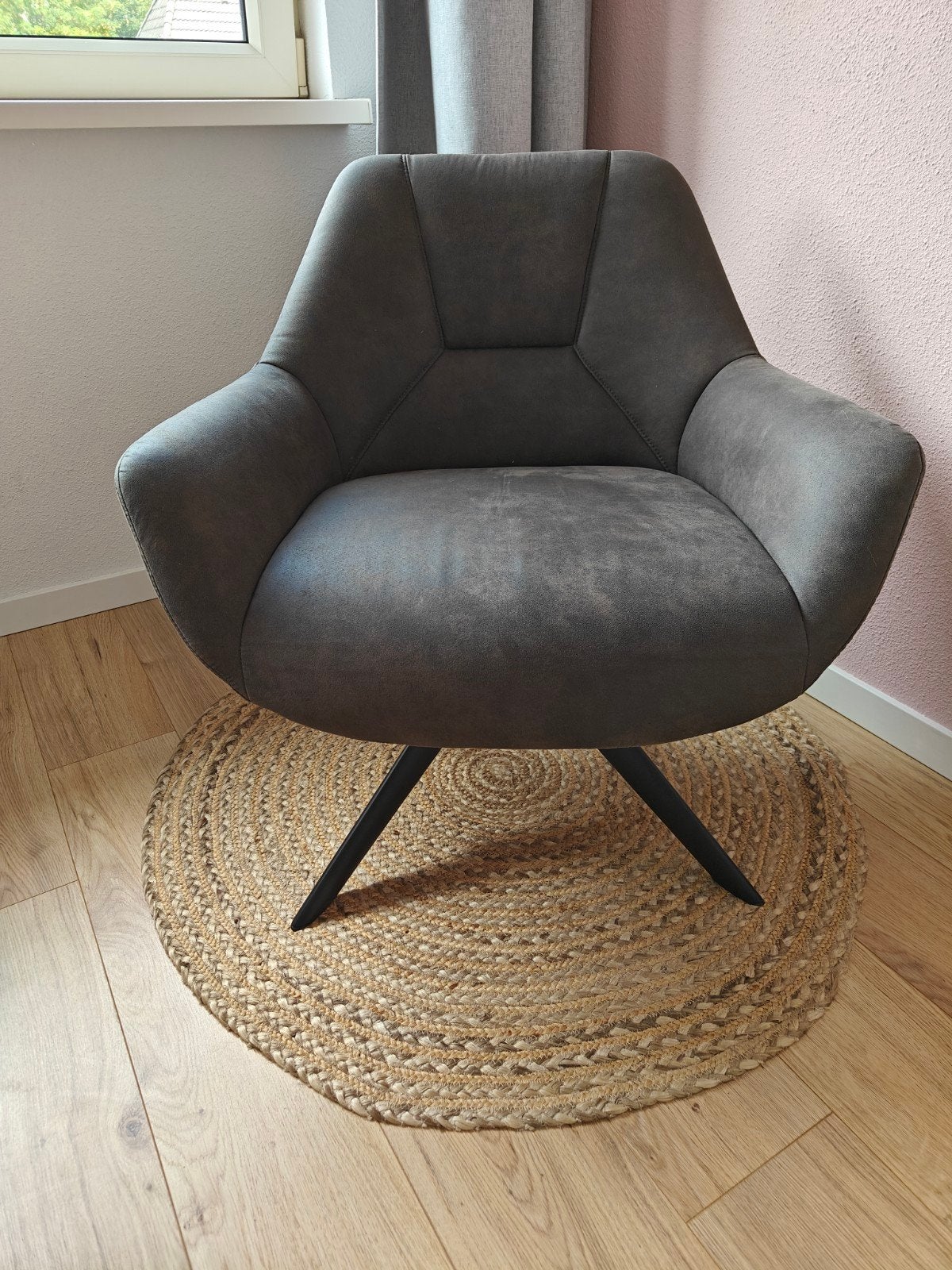 Fauteuil Mace - Leen Bakker, Ophalen, 75 tot 100 cm, Zo goed als nieuw, Stof