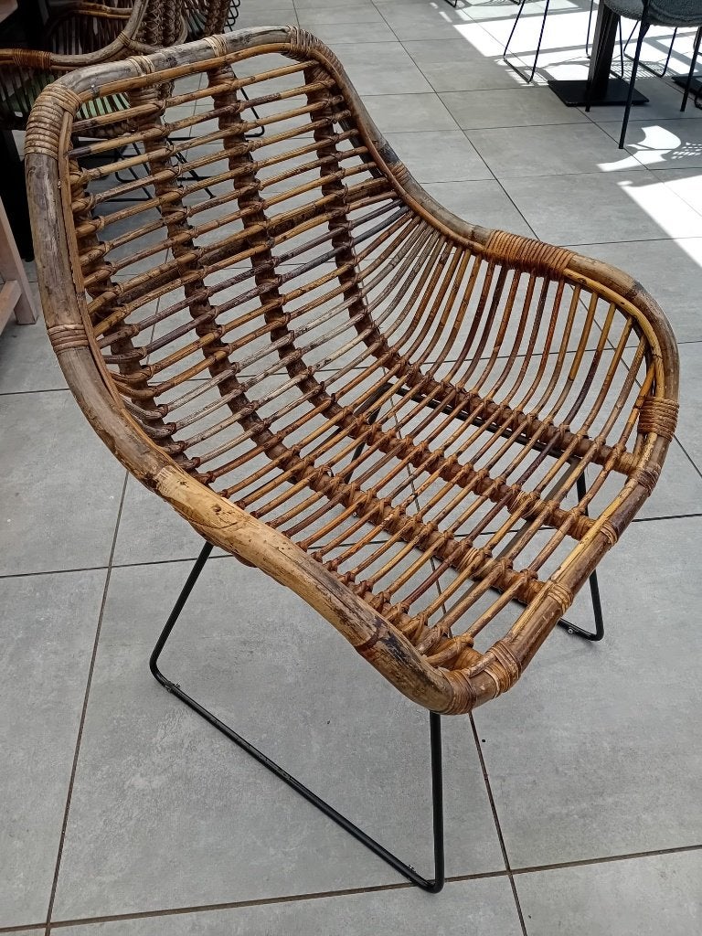 Horeca inventaris- Stoelen Rotan van der Leeden- Opruiming!!, Ophalen, Gebruikt, Bruin, Riet of Rotan