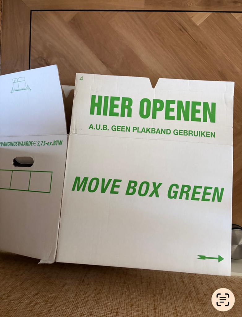 7x verhuisdozen, Ophalen, Doos, 40 tot 60 cm, 50 tot 75 cm
