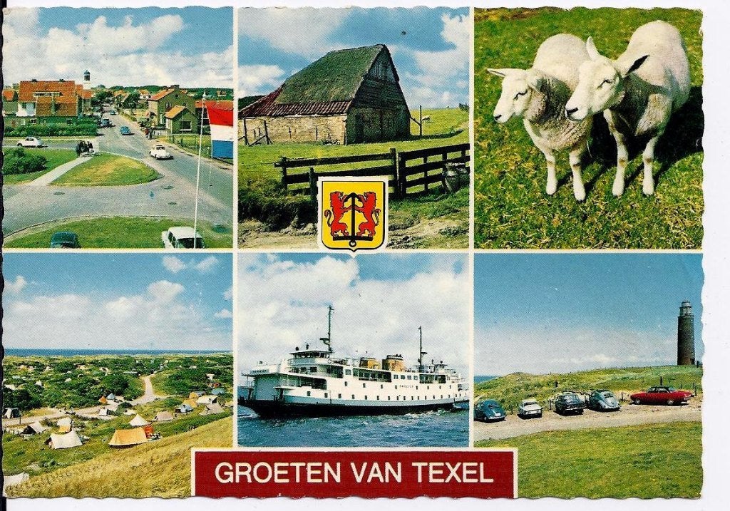 K2971 gelopen ansichtkaart groeten uit texel, Ophalen of Verzenden, 1980 tot heden, Gelopen, Waddeneilanden