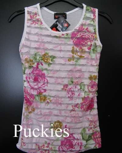 Roze Gebloemde top Sugar Babe maat 146/152 NIEUW (8915) a, Meisje, Nieuw, Ophalen of Verzenden, Shirt of Longsleeve