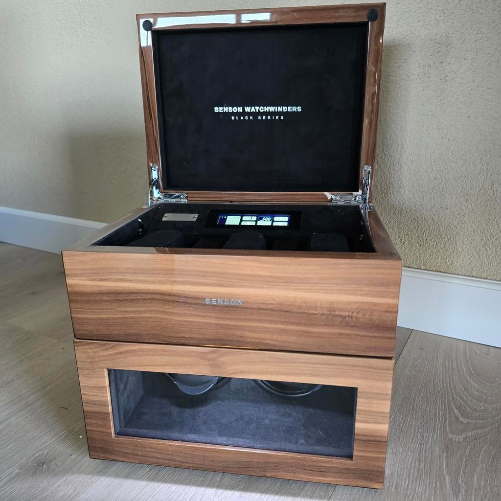 Benson Watchwinder Black Series - Luxe Hout- Limited Edition, Ophalen of Verzenden, Gebruikt, Overige merken