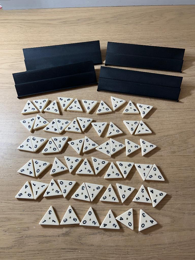 Triominos Deluxe Goliath, Ophalen of Verzenden, Zo goed als nieuw