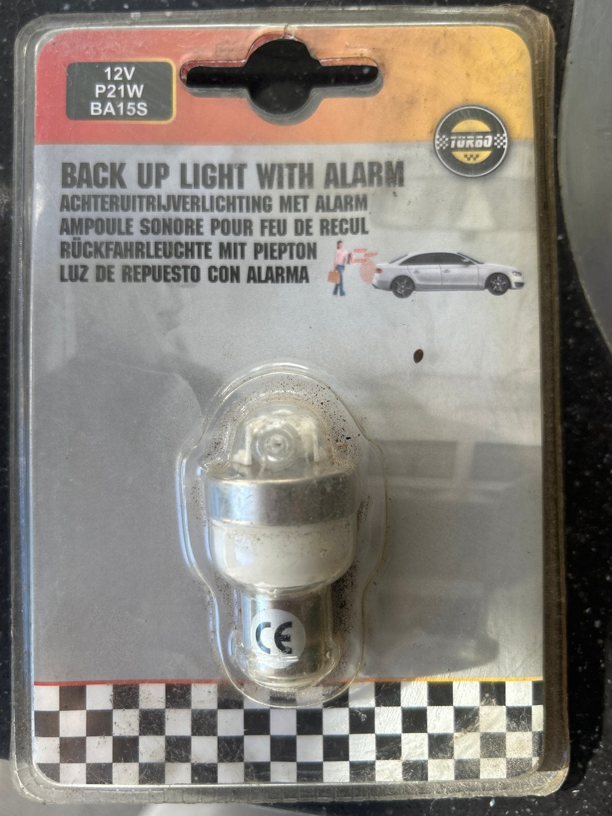 Achteruitrijverlichting met alarm 12V P21W BA15S, Ophalen of Verzenden, Nieuw, Universele onderdelen