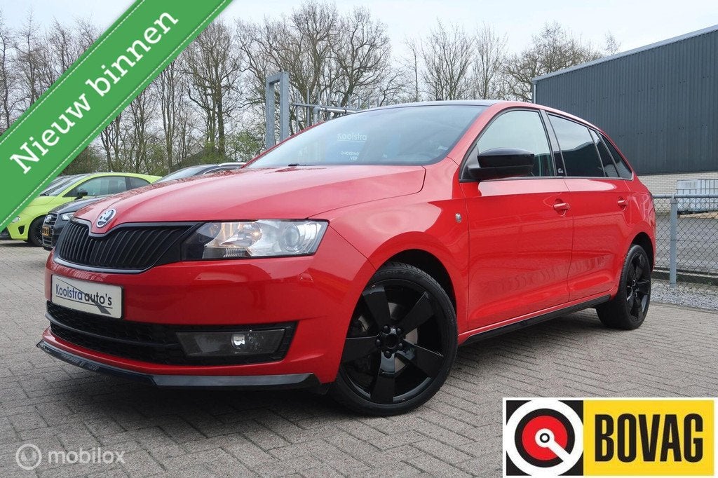 Skoda Rapid 1.4 TSI Monte Carlo AUTOMAAT, PANODAK, XENON, Stof, Gebruikt, 4 cilinders, 122 pk
