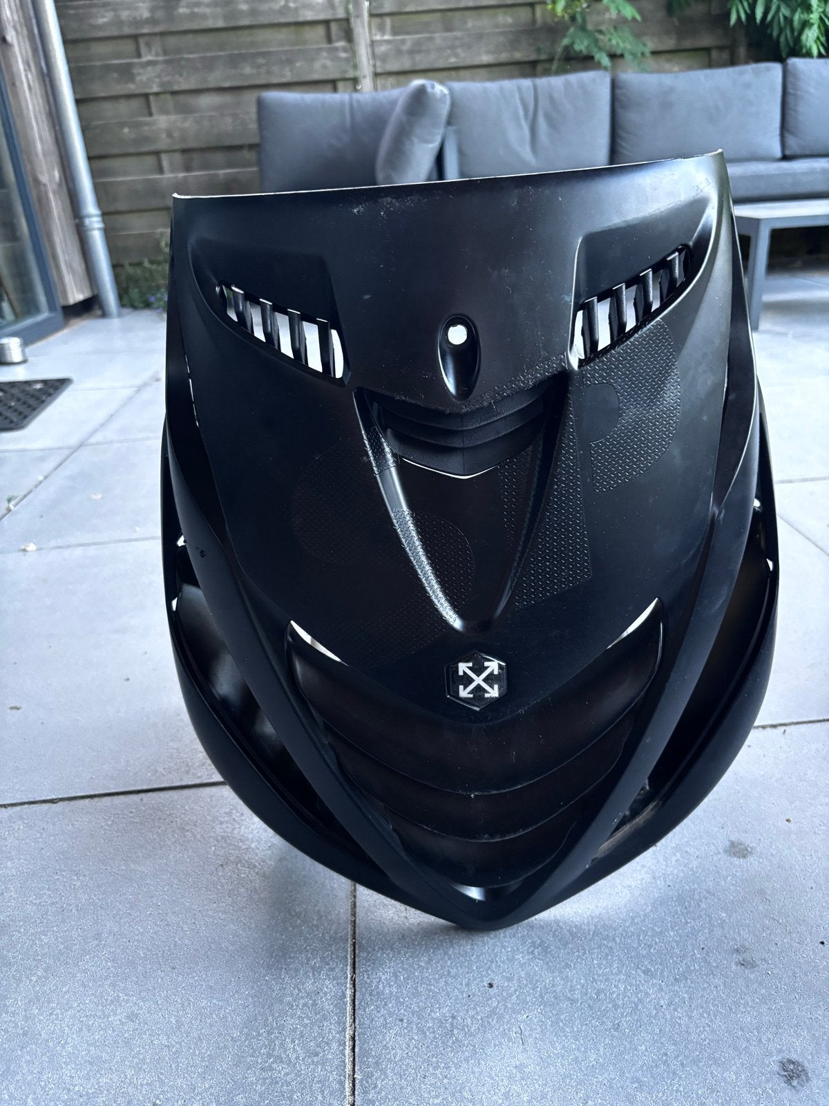 Mat zwarte kappenset Piaggio Zip SP - Minimale schade, Ophalen, Gebruikt, Kap, Piaggio