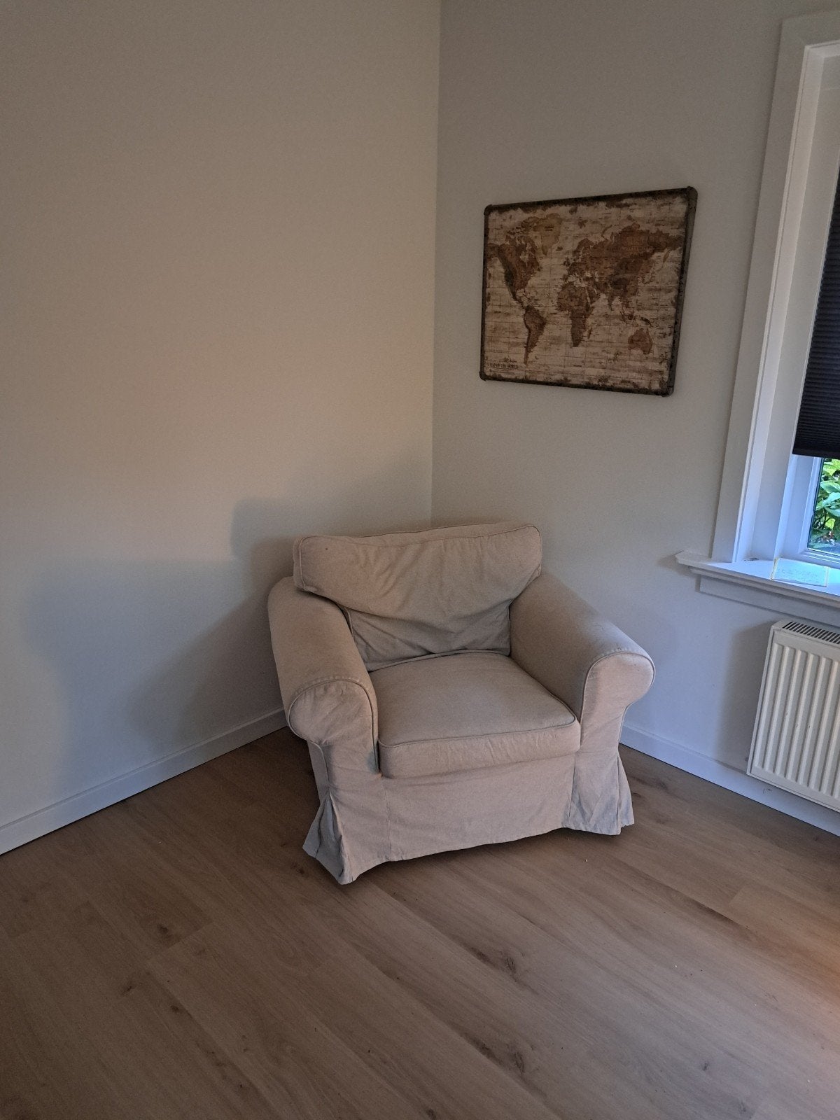 Witte ikea stoel fauteuil - gratis af te halen, Ophalen, Gebruikt, 75 tot 100 cm, 100 tot 125 cm