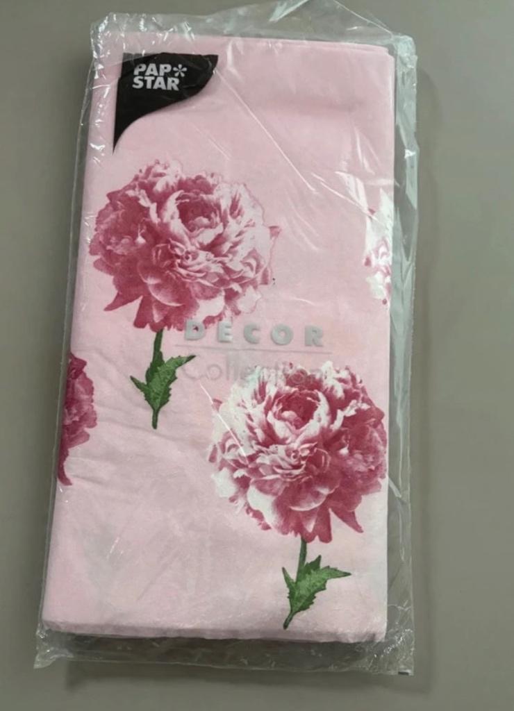 Tafelkleed 180x120 papieren kleed decoratie papier roze, Ophalen of Verzenden, Nieuw, Rechthoek, Binnen