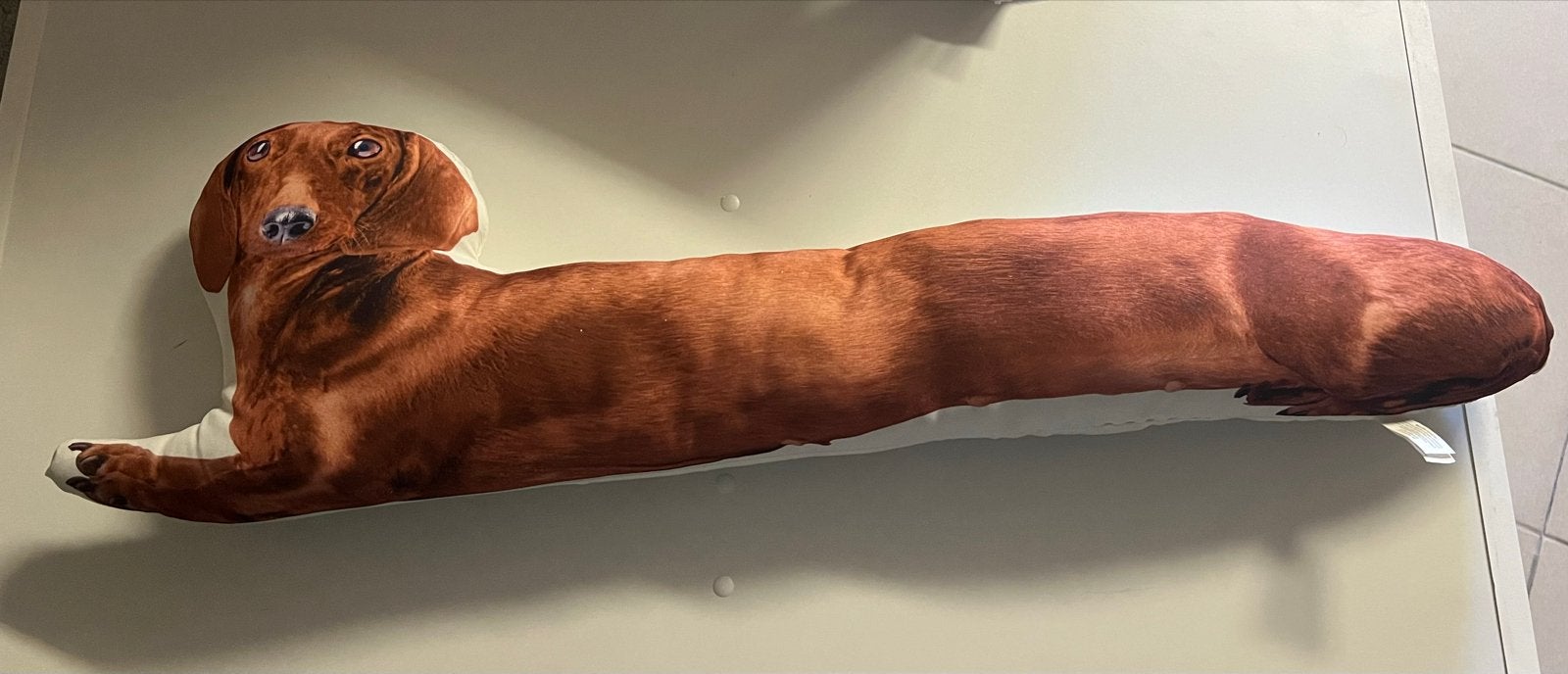 Leuke Teckel Deurstopper - Decoratief en Praktisch, Ophalen, Binnen, Textiel, Bruin