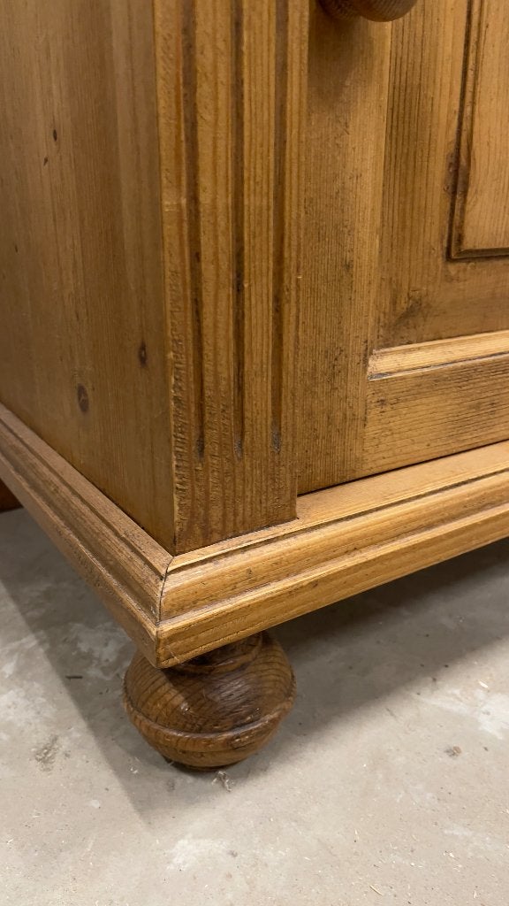 HOUTEN wand- tvkastje (grenen), Ophalen, Gebruikt, 50 tot 100 cm, Minder dan 100 cm