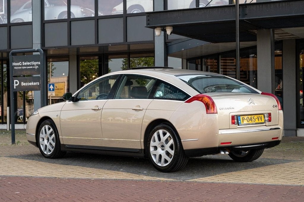 Citroën C6 3.0 V6 Exclusive (bj 2006, automaat), Auto's, Citroën, Gebruikt, Zwart, 2946 cc, Bedrijf
