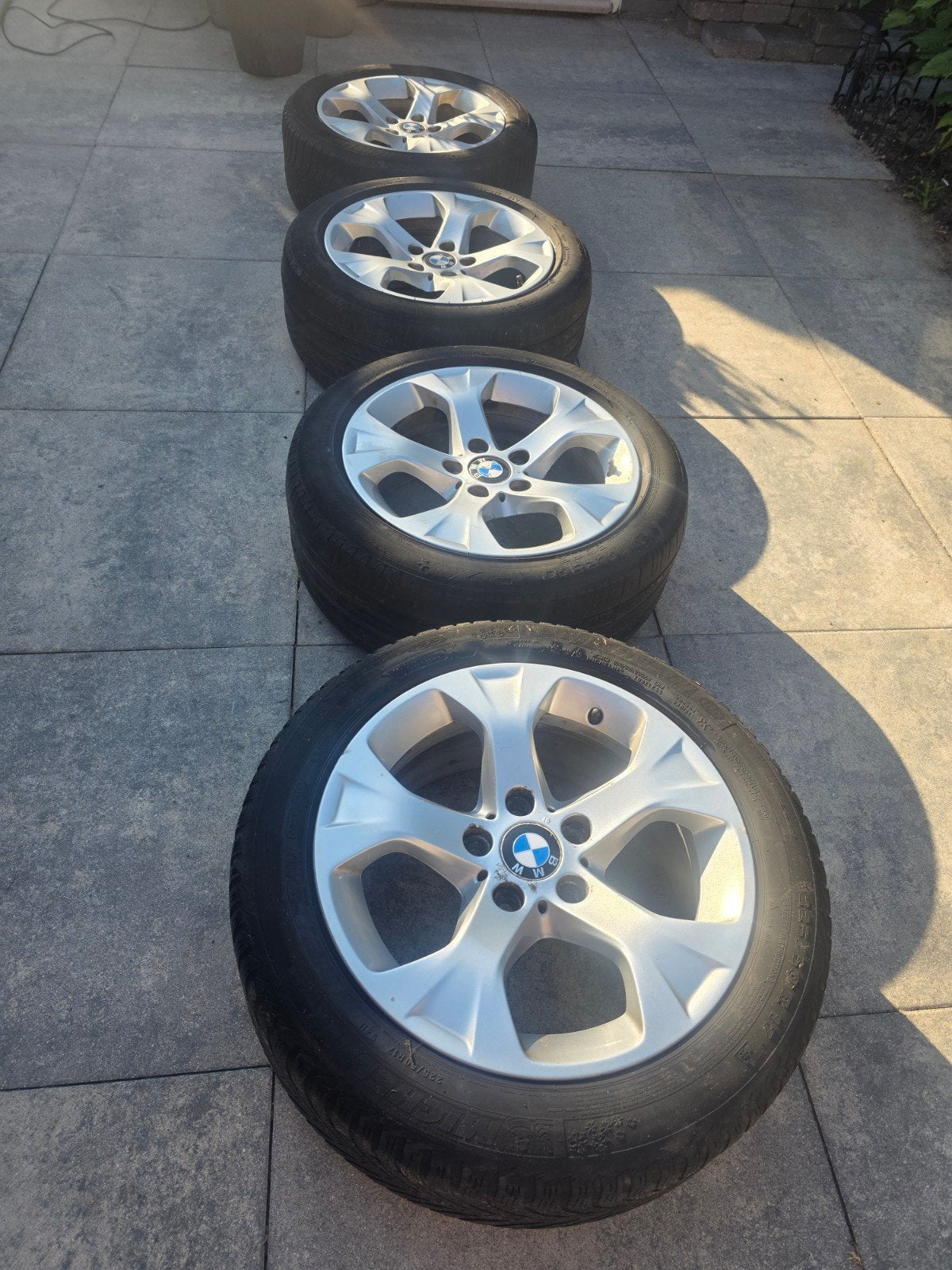 4 Velgen BMW X1 (bj 2012) - 225/50R17, Ophalen, Gebruikt
