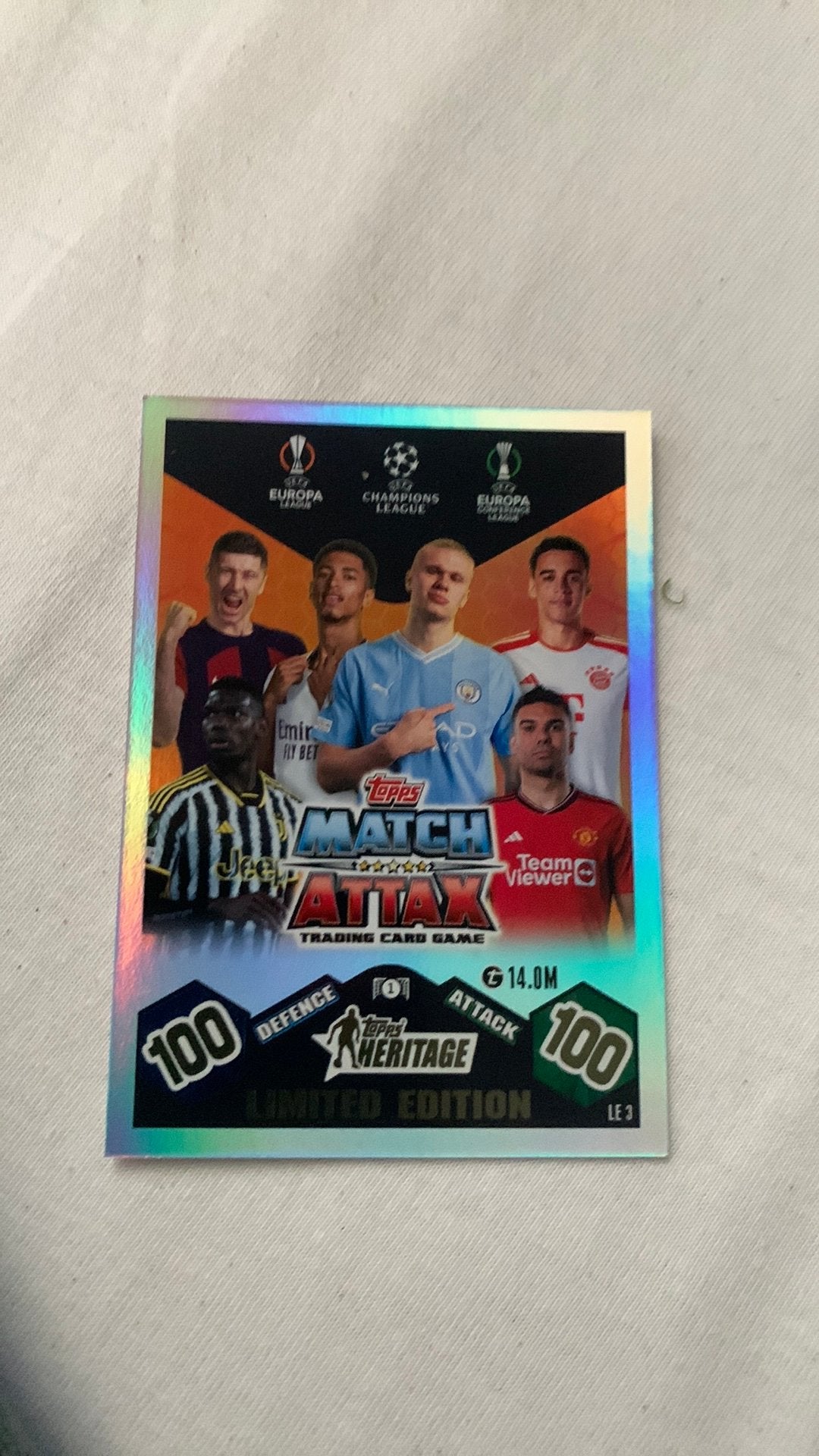 Limited Edition MATCH ATTAX, Ophalen of Verzenden, Zo goed als nieuw, Buitenlandse clubs, Shirt